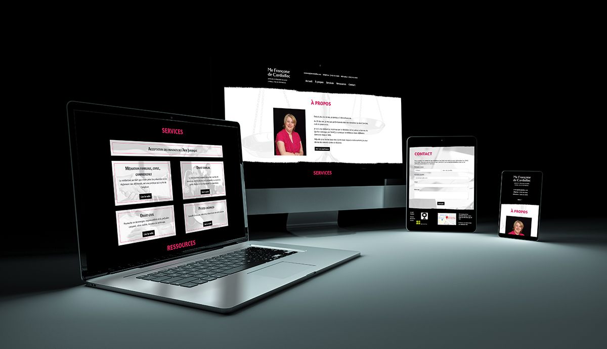 Site à une page pour professionnel